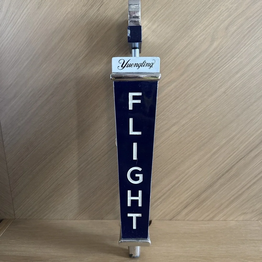 Yuengling Flight Beer Tap Handle Knob Black White Breweriana bar man cave keg